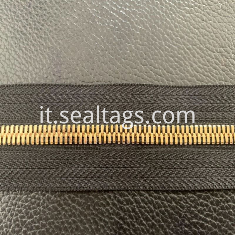 Large Brass Zipper